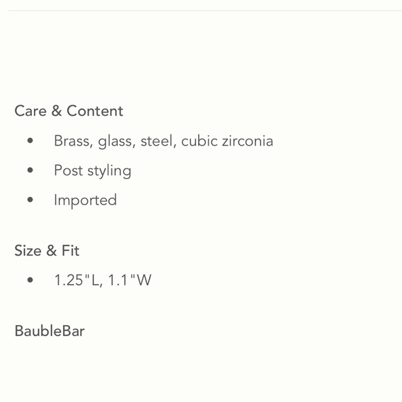 NWT bauble bar anthro bow post earrings - Picture 6 of 7